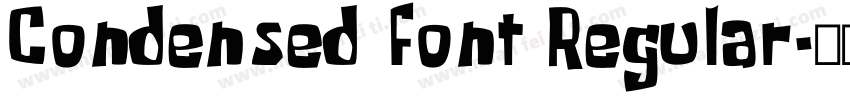 Condensed font Regular字体转换